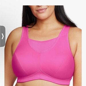 Women's Pink Sports Bra - Glamorise Sport 42DD